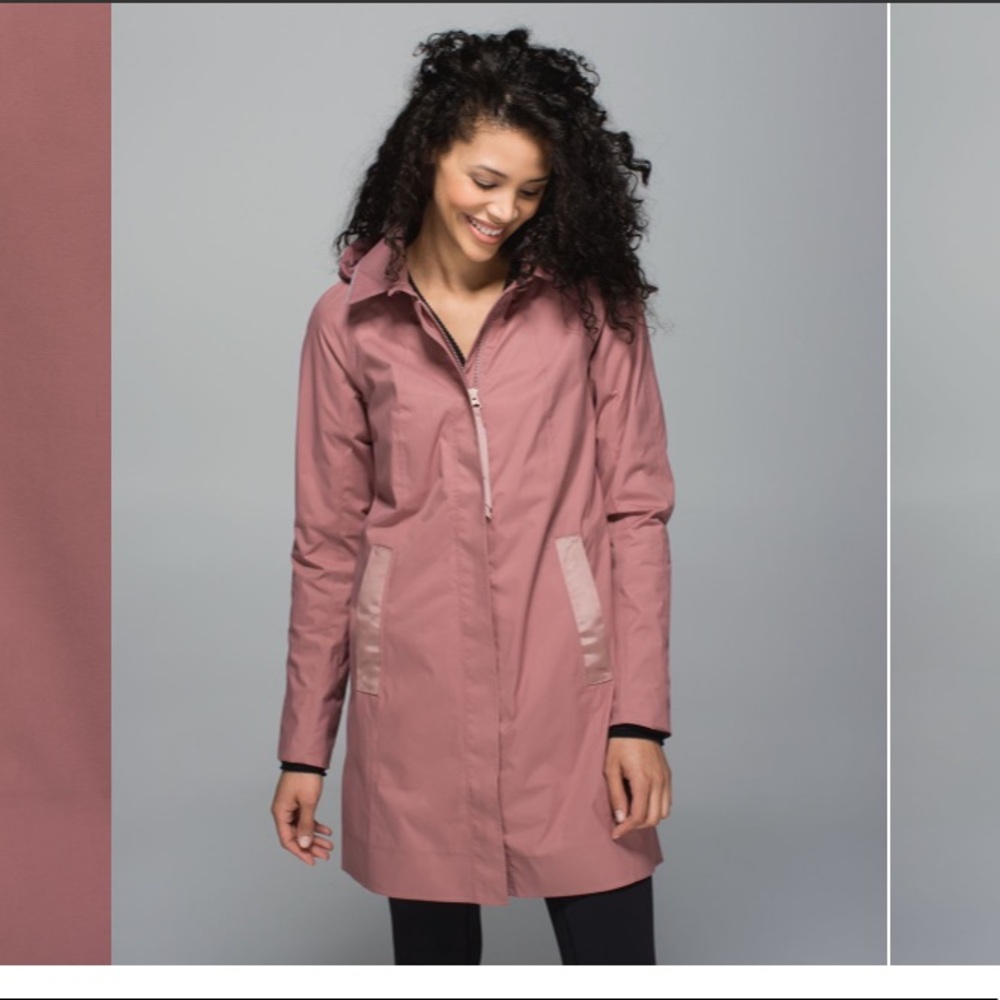 Lululemon Rain On Jacket Bark Berry